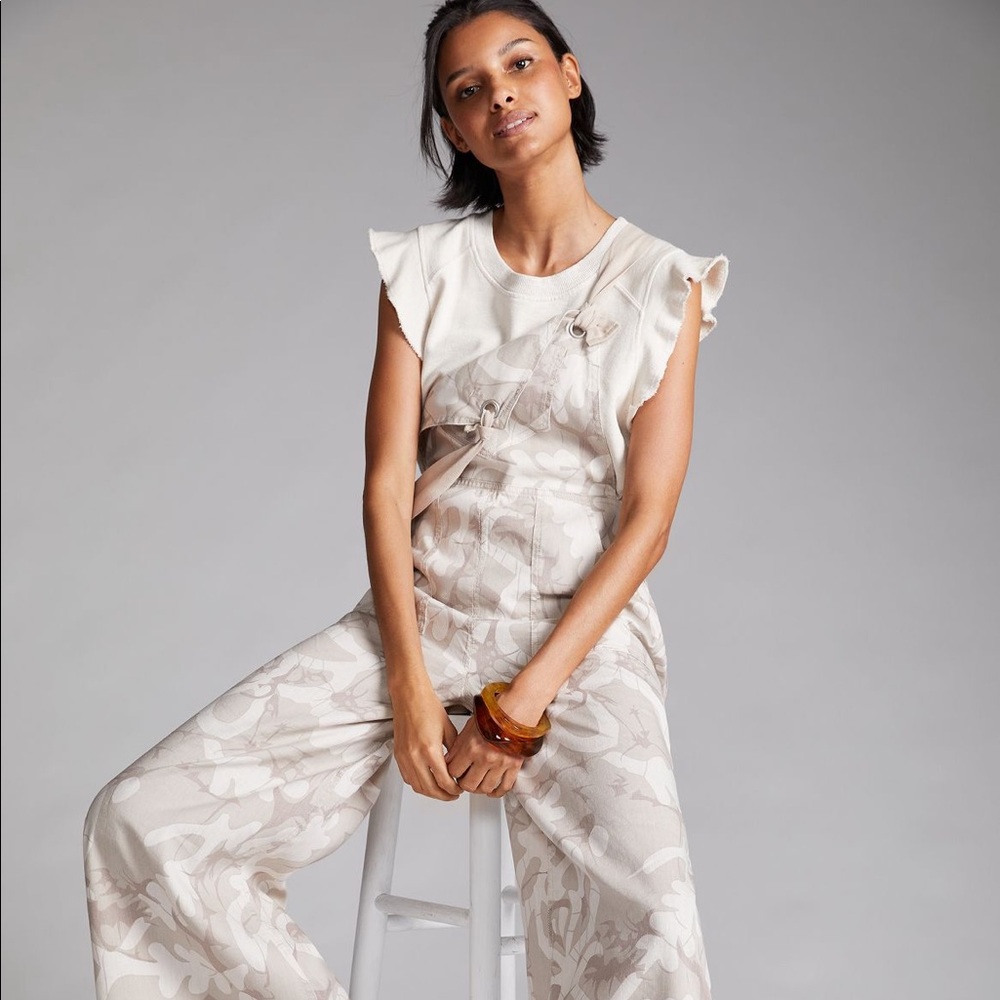 Anthropologie Wide Leg Overalls